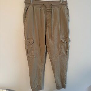 CANADA WEATHERGEAR Men's Tan Khaki Cargo Pants Joggers Size Medium